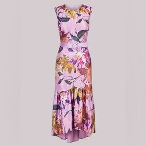 KAY UNGER BEATRIX FLORAL ORGANZA TEA LENGTH HIGH‎ LOW
DRESS SIZE 6